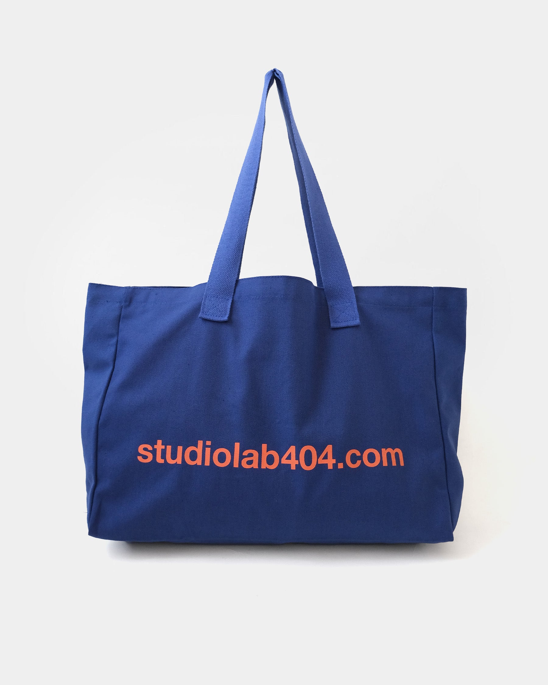 studiolab404.com オリジナル] 404 Canvas Tote Bag - Navy