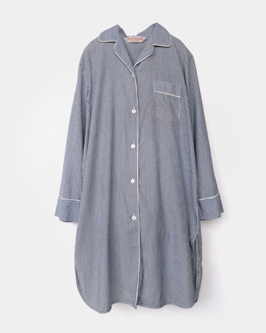 Striped Cotton Long Shirt