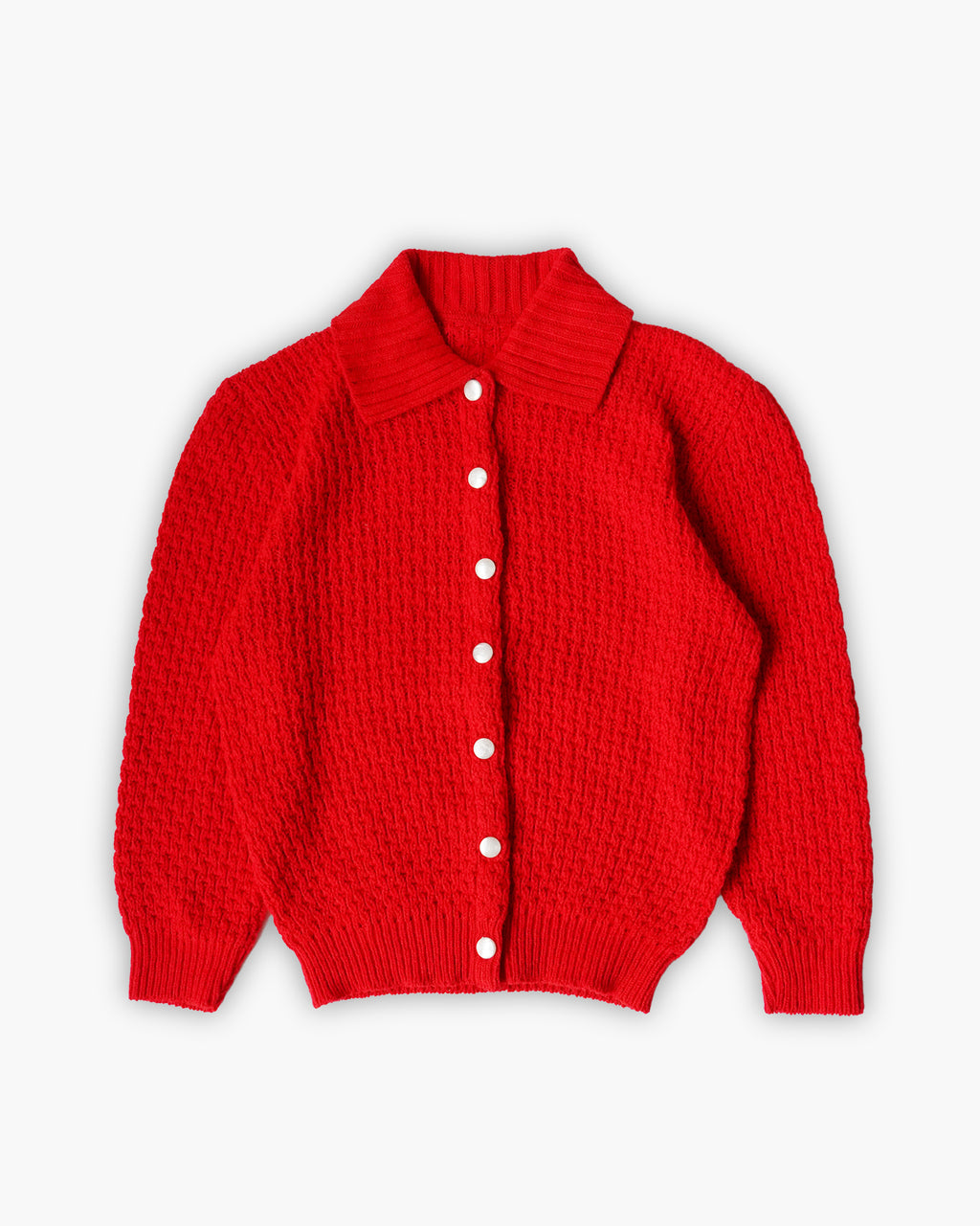 70s Red Cardigan