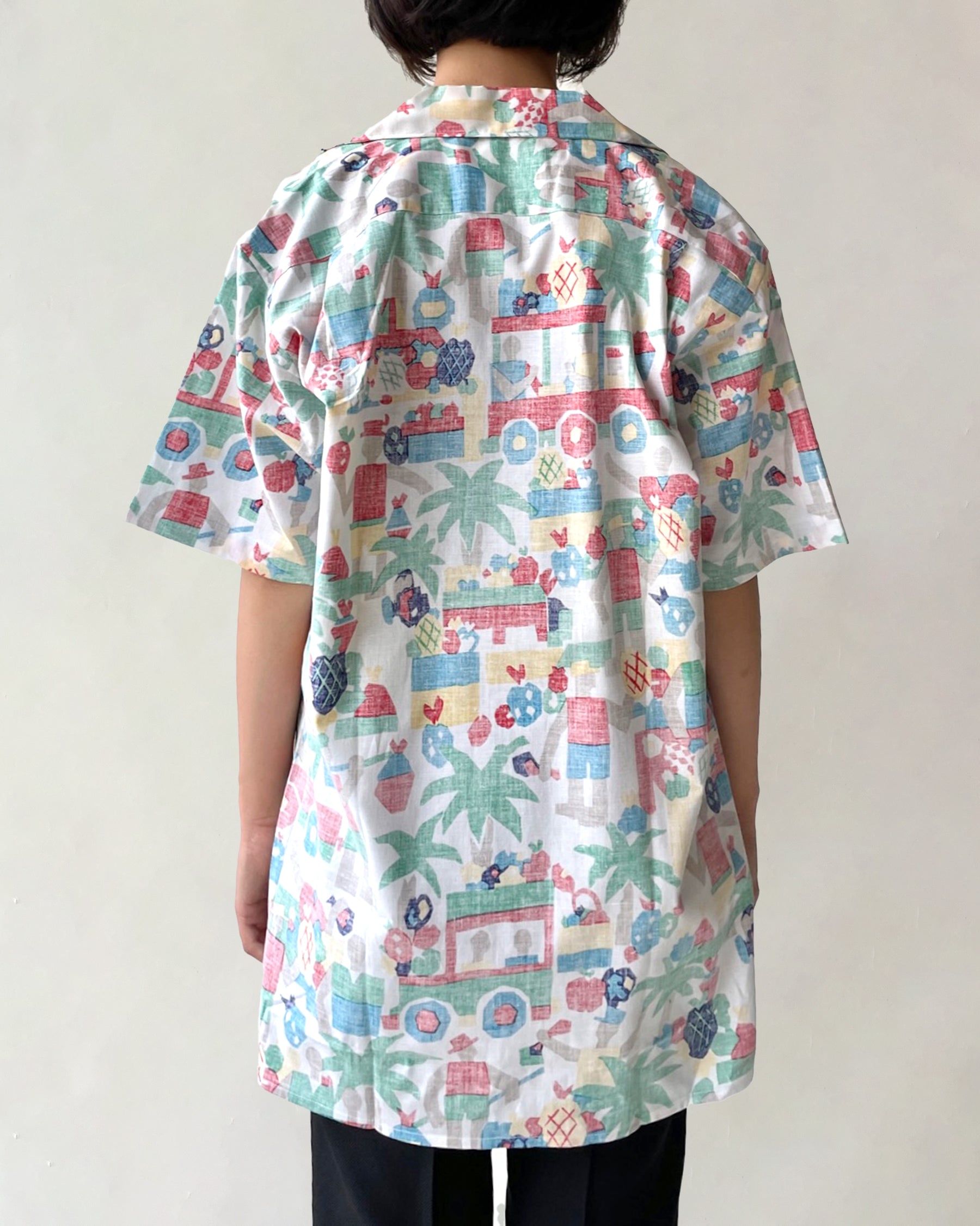 70's Patterned Cotton S/S Shirts