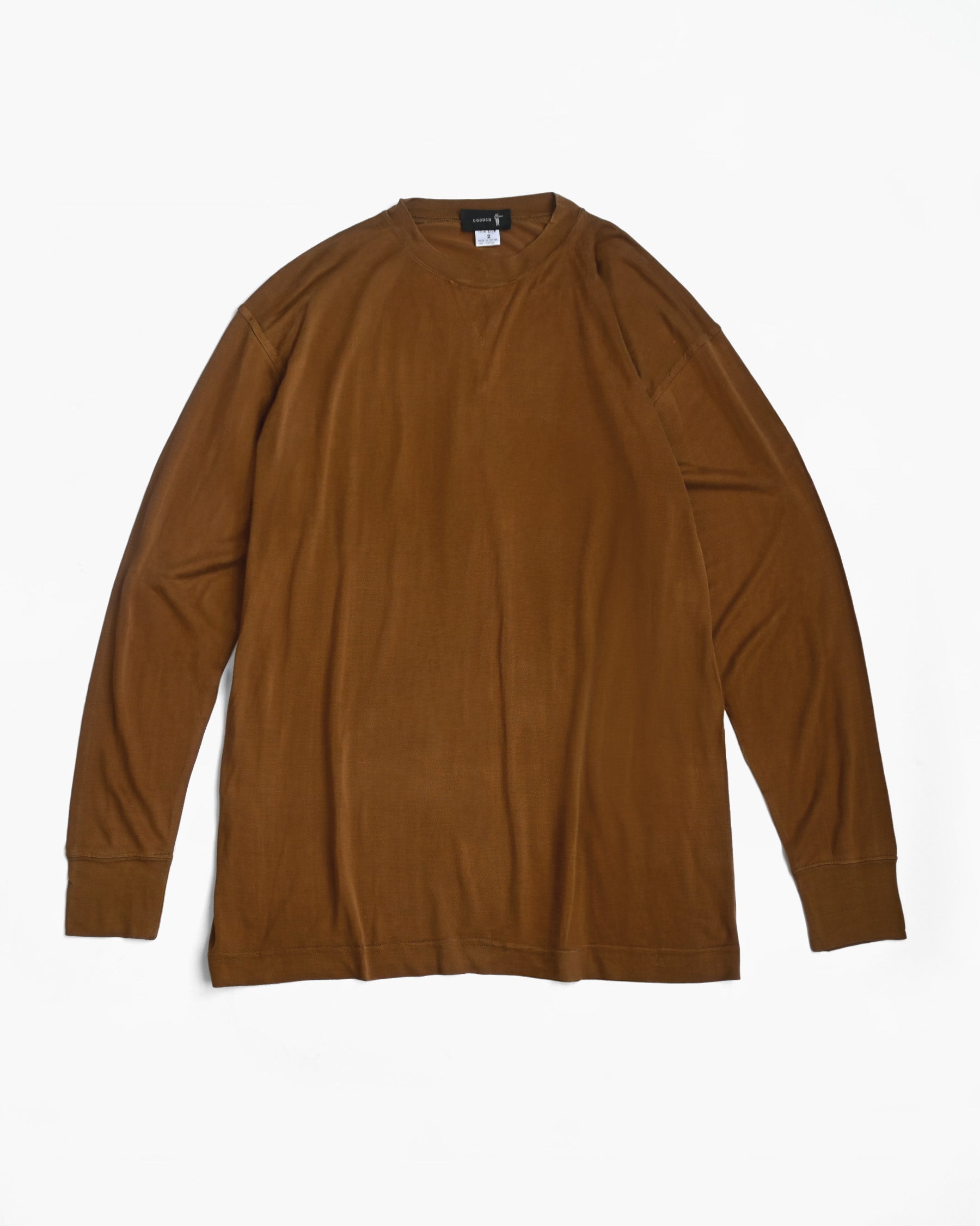 "GOOUCH" 100% Silk Front V T-shirts