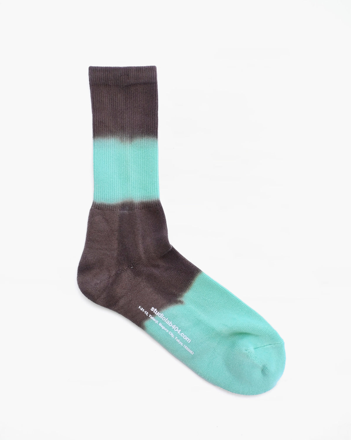 404 Gradation Pile Socks - Mint × Dark Gray