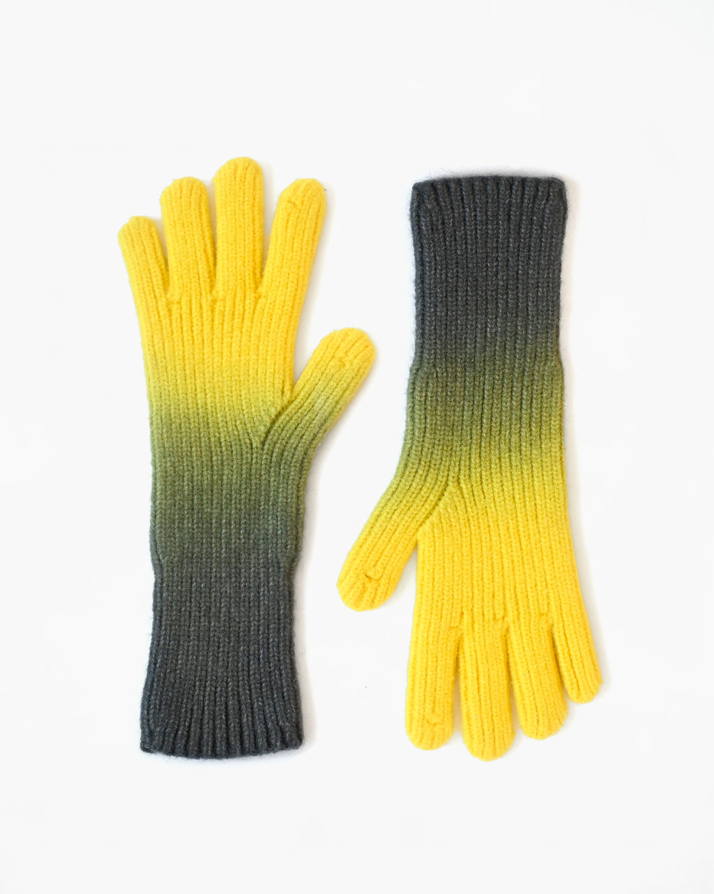 [404irregular] Gradation Gloves - Yellow x Black