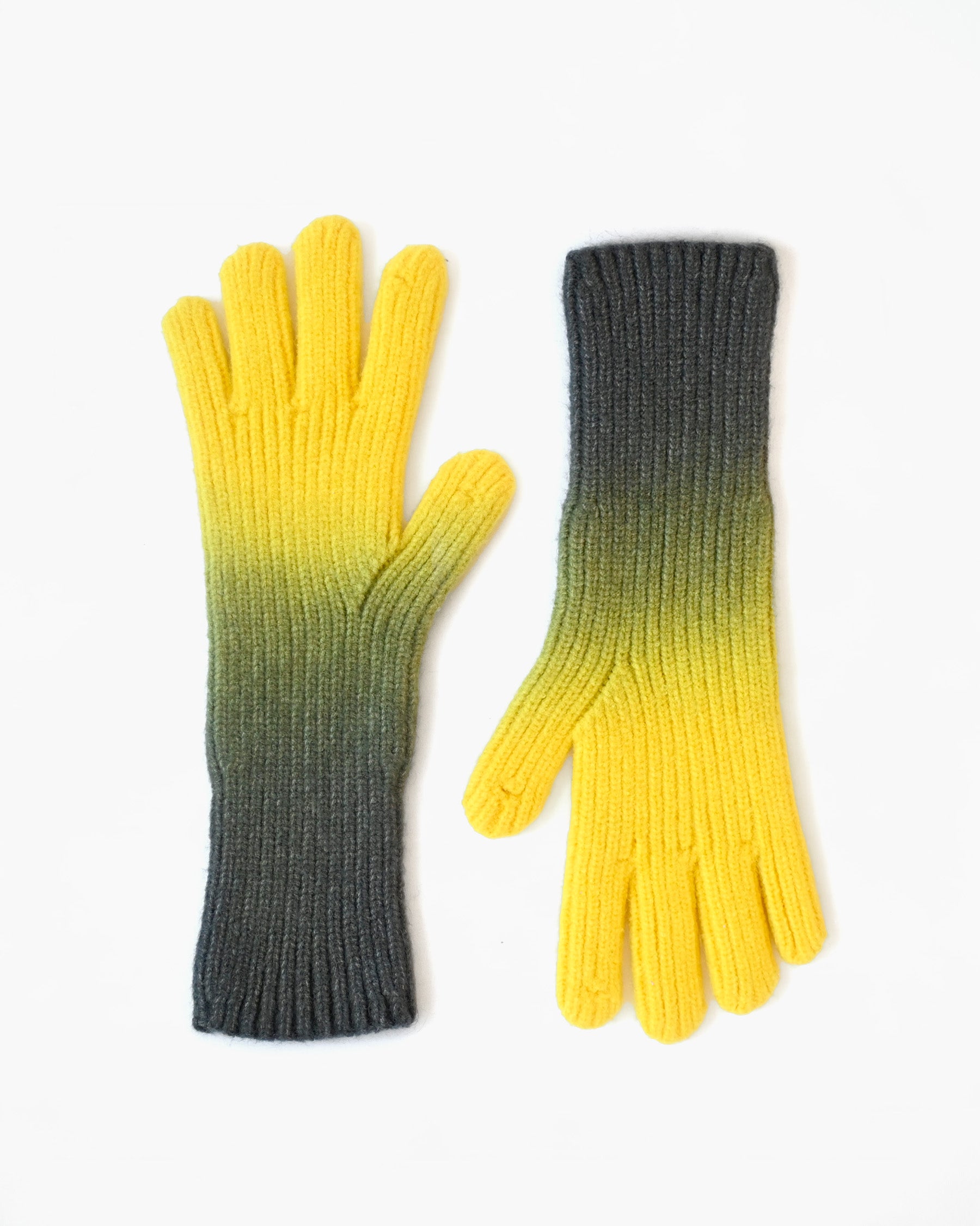 [404irregular] Gradation Gloves - Yellow x Black
