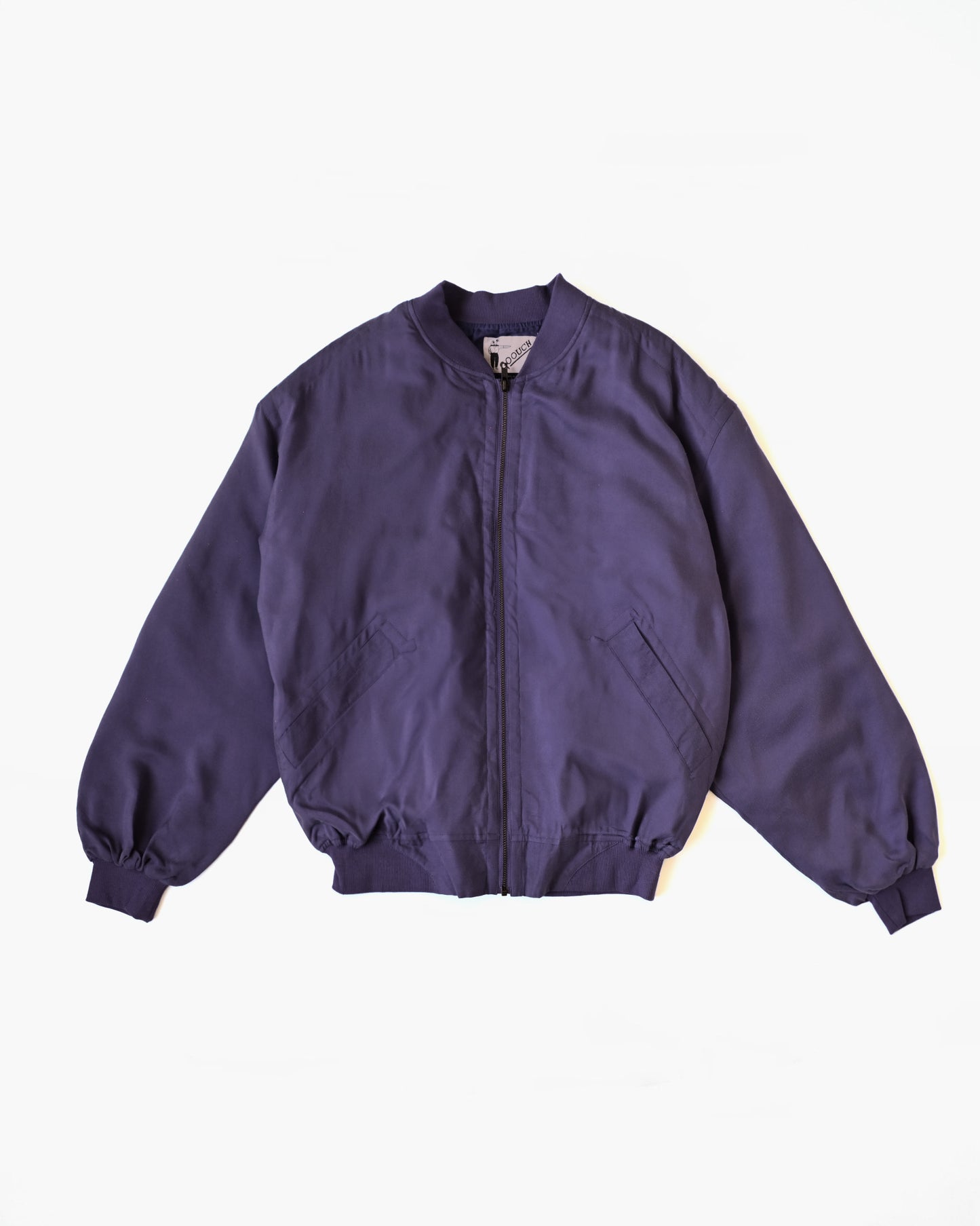 100% Silk Zip Up Jacket