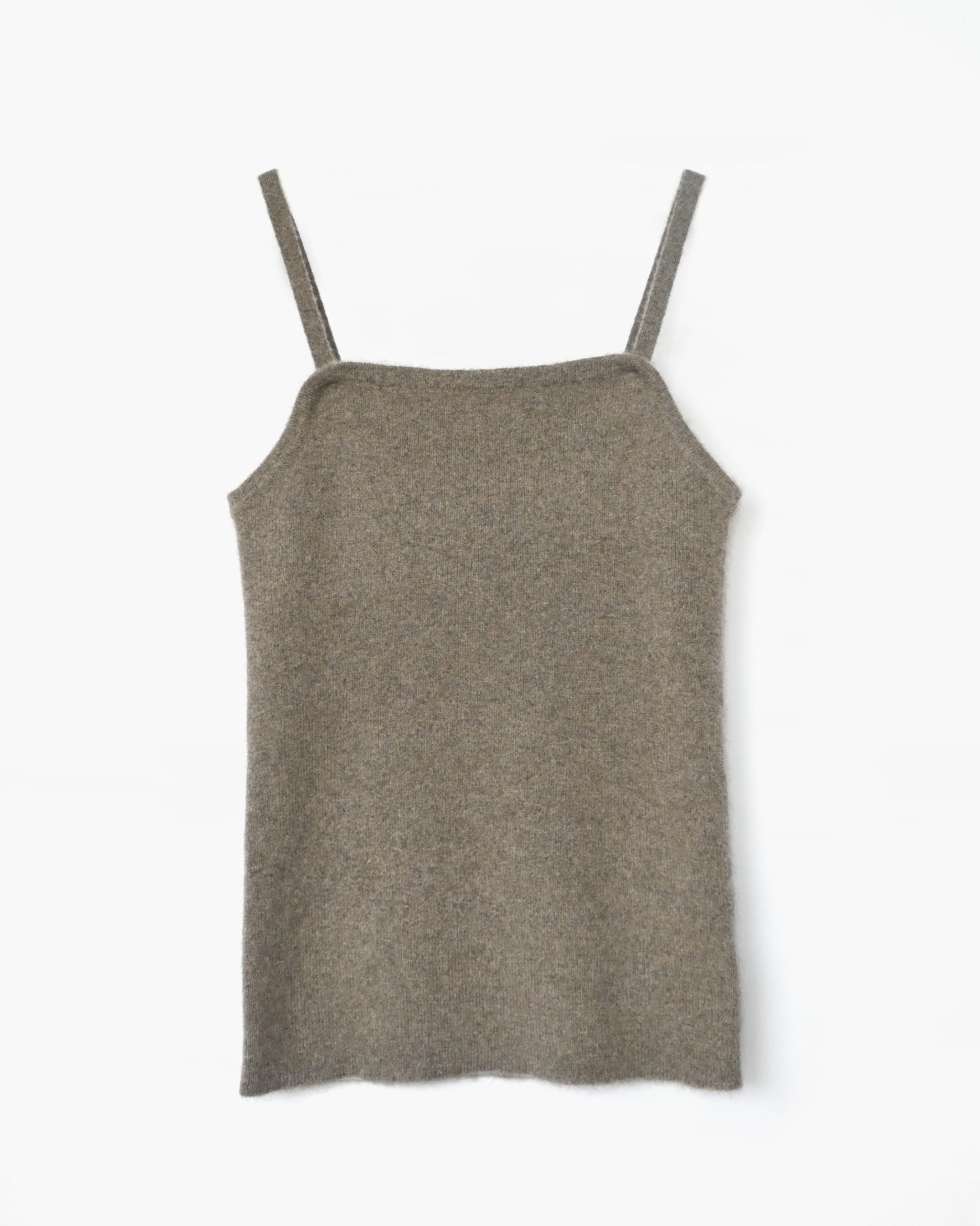 404 Cashmere Rib Tank - Camel