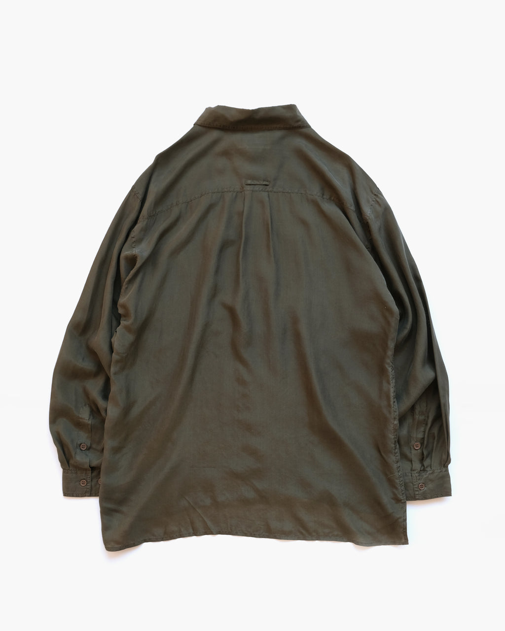 N.O.S  100% Silk Shirts - Olive