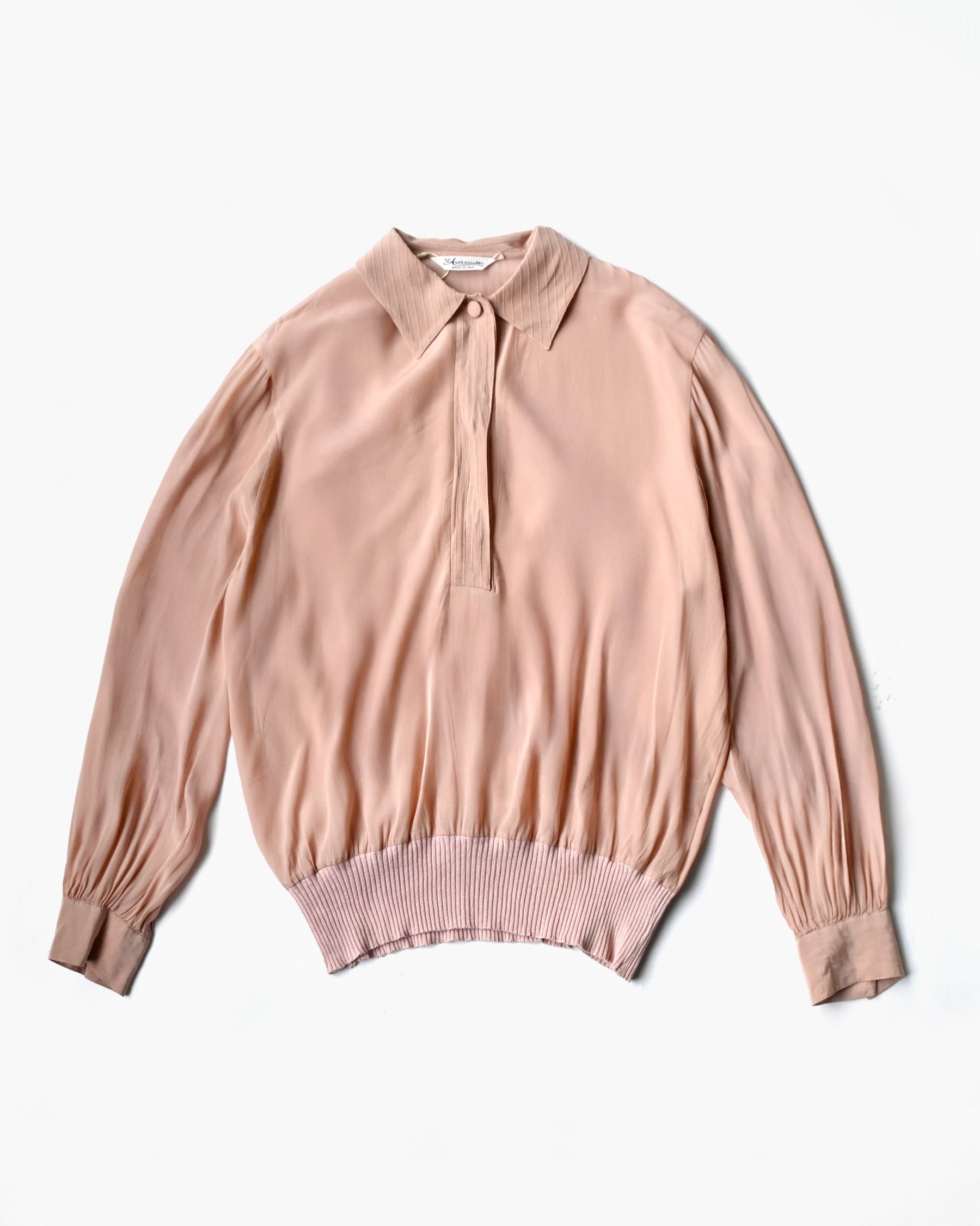 Sheer Silky Pullover Shirt