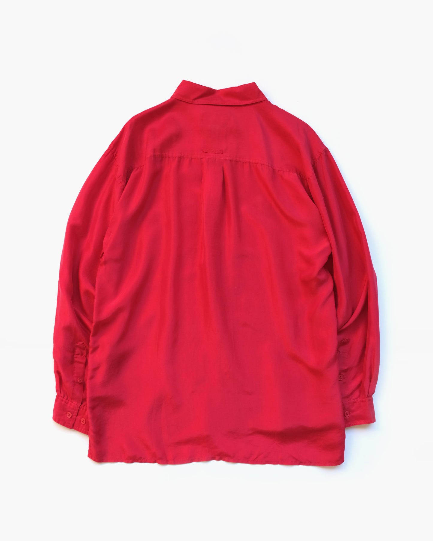 N.O.S  100% Silk Shirts - Red