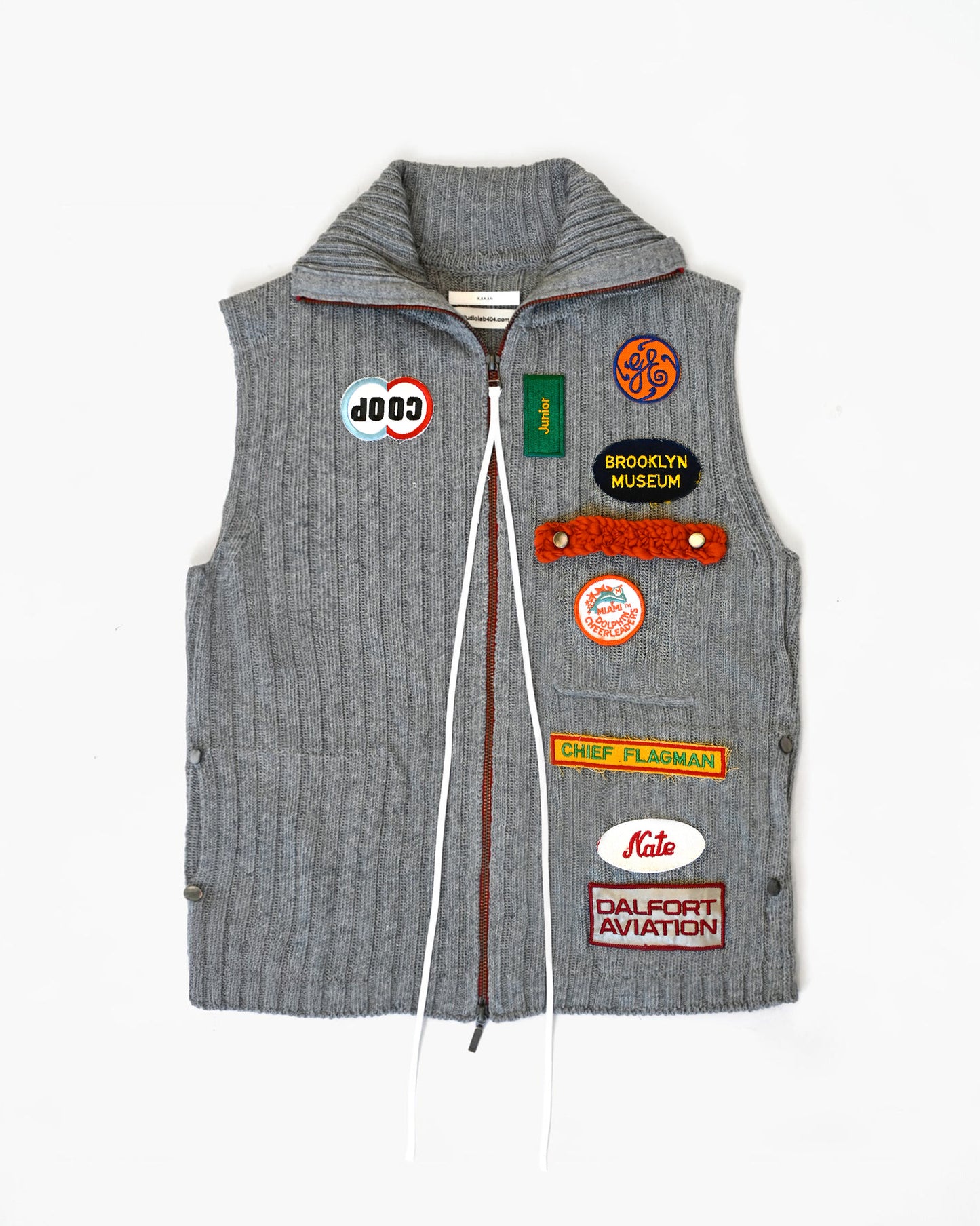 KAKAN x 404 Limited Edition Knit Drivers Vest - Patchwork【Sophia】