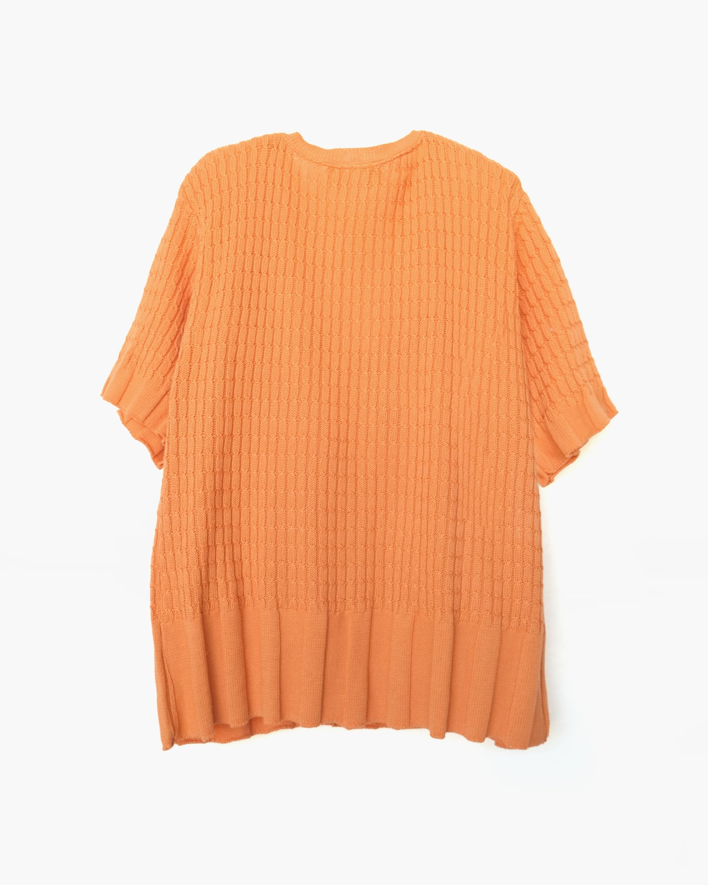 100% Cotton Orange S/S Sweater