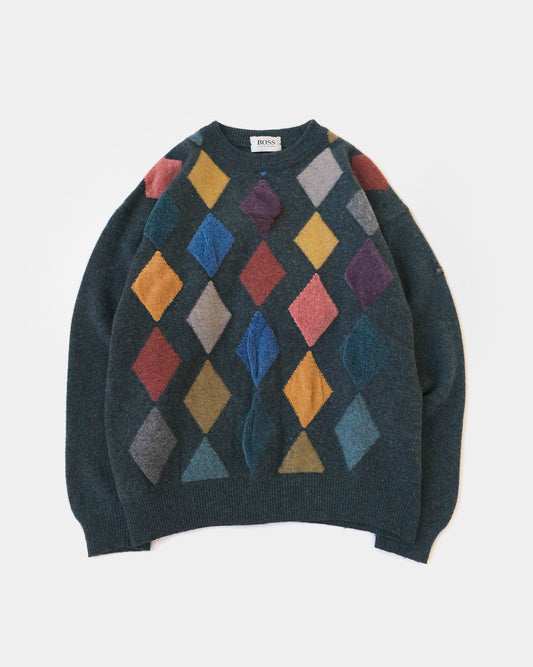 90s Embroidered Patterned Sweater