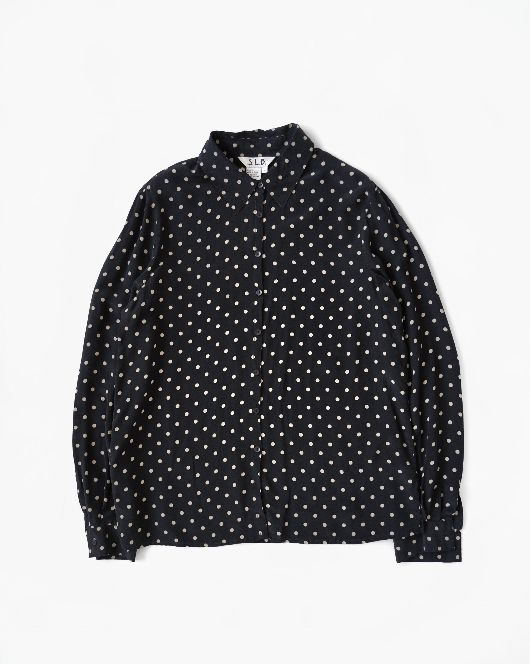 100% Silk Polka Dot Shirt