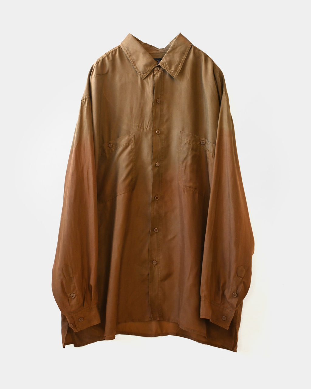 404irregular - Over-dyed Silk Shirt