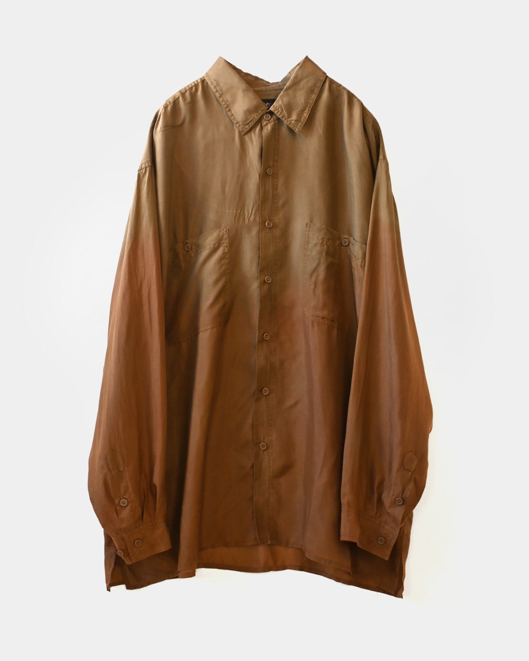 404irregular - Over-dyed Silk Shirt