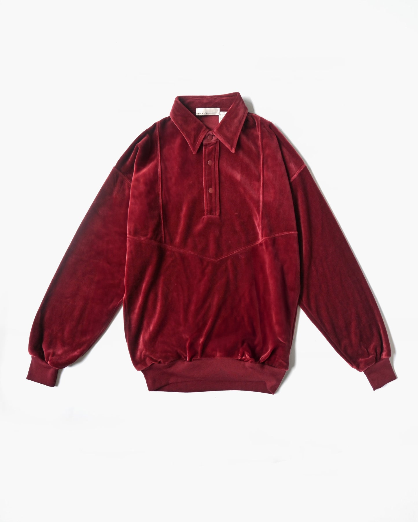 80's Cotton Velour Pullover