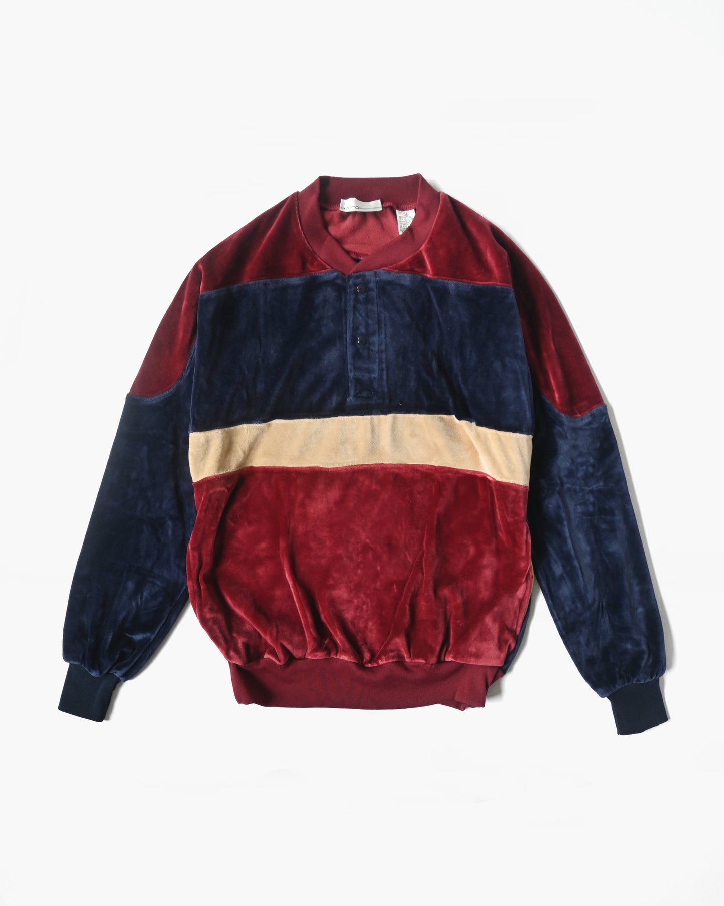 80's Cotton Velour Pullover