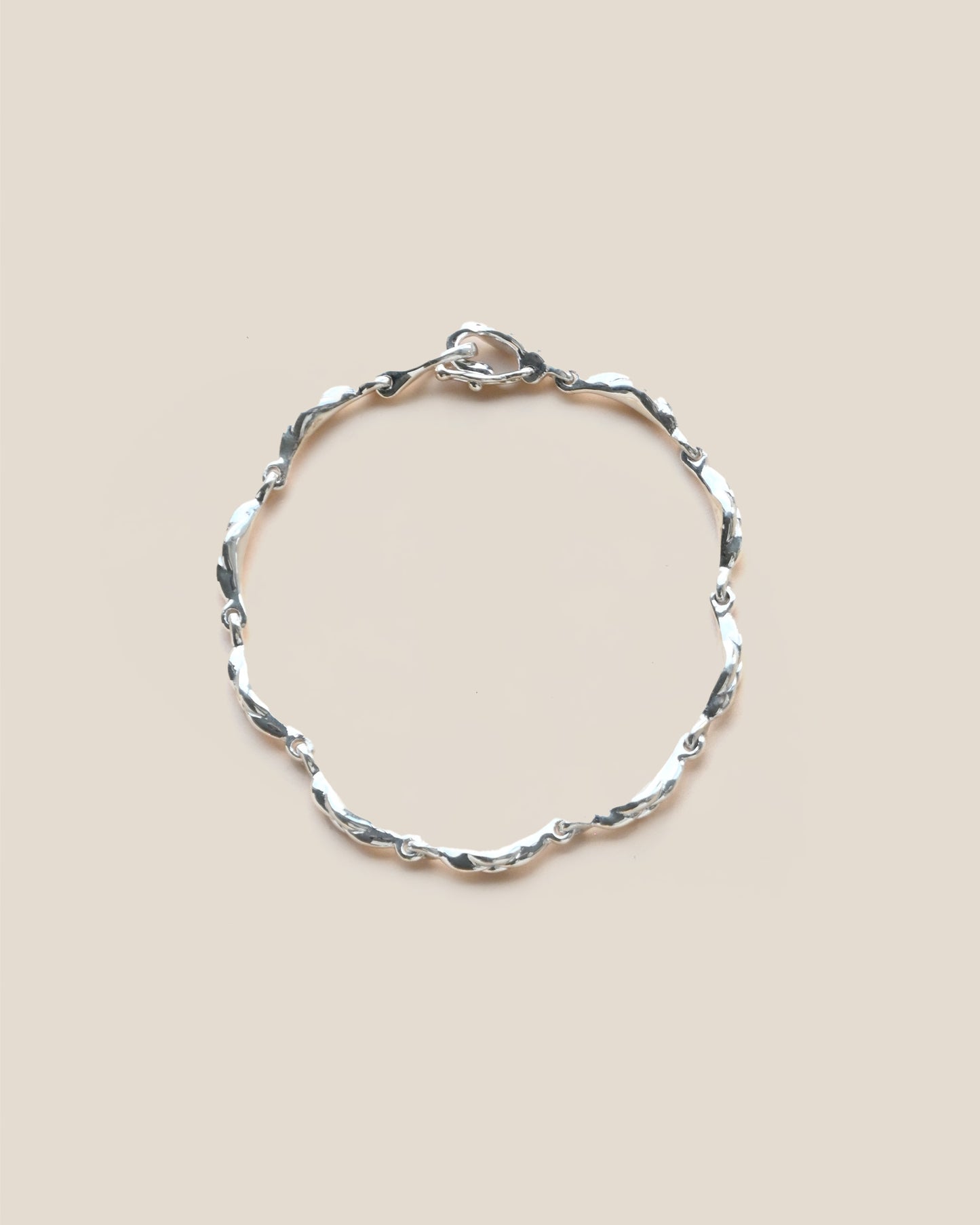 Modern Wave Link Bracelet