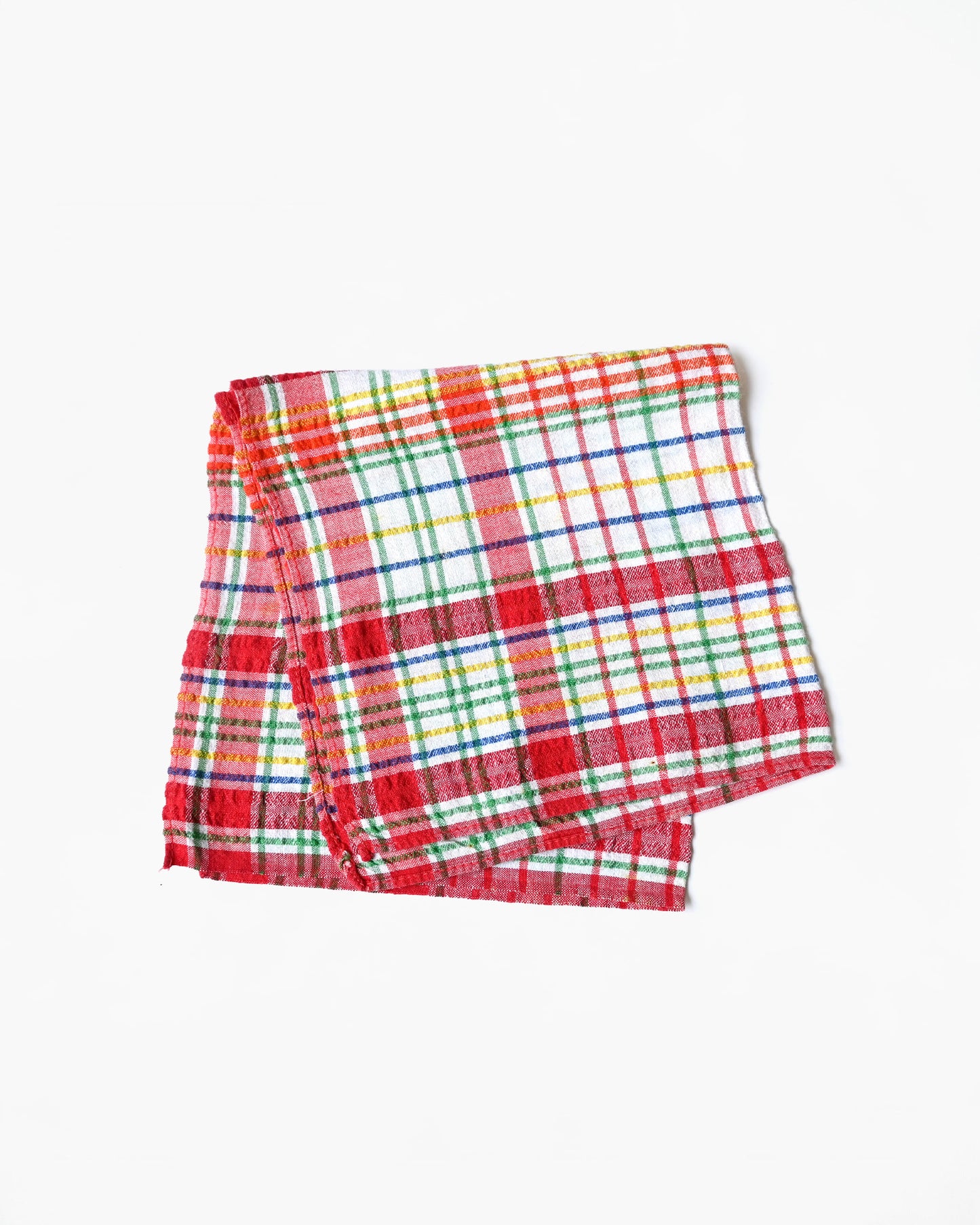 Plaid Waffle Texture Kitchen Towel