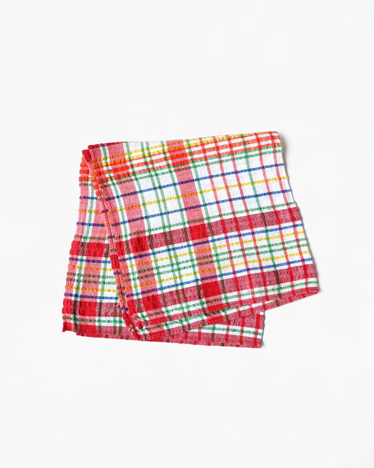 Plaid Waffle Texture Kitchen Towel
