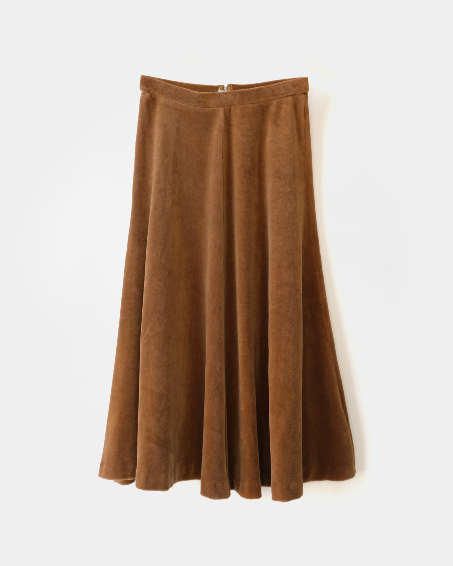 Velour Skirt - Brown