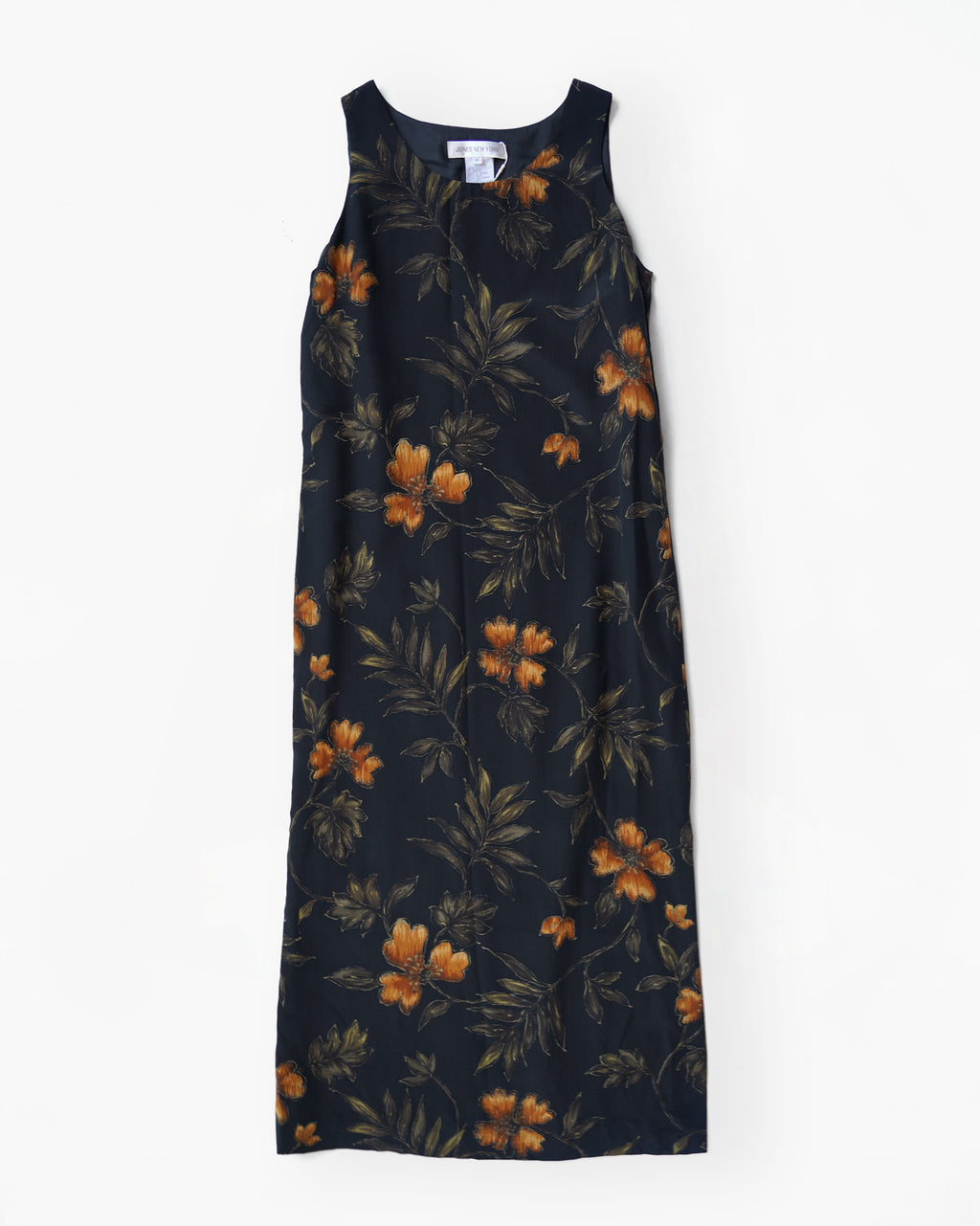 100% Silk Floral Sleeveless Dress