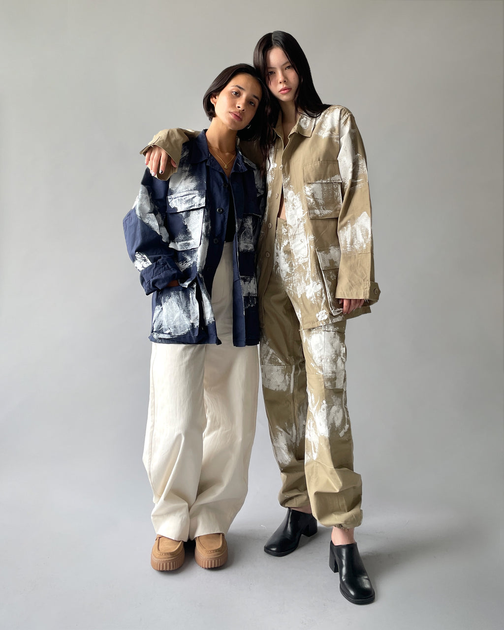 404irregular - Painted BDU Jacket - Beige