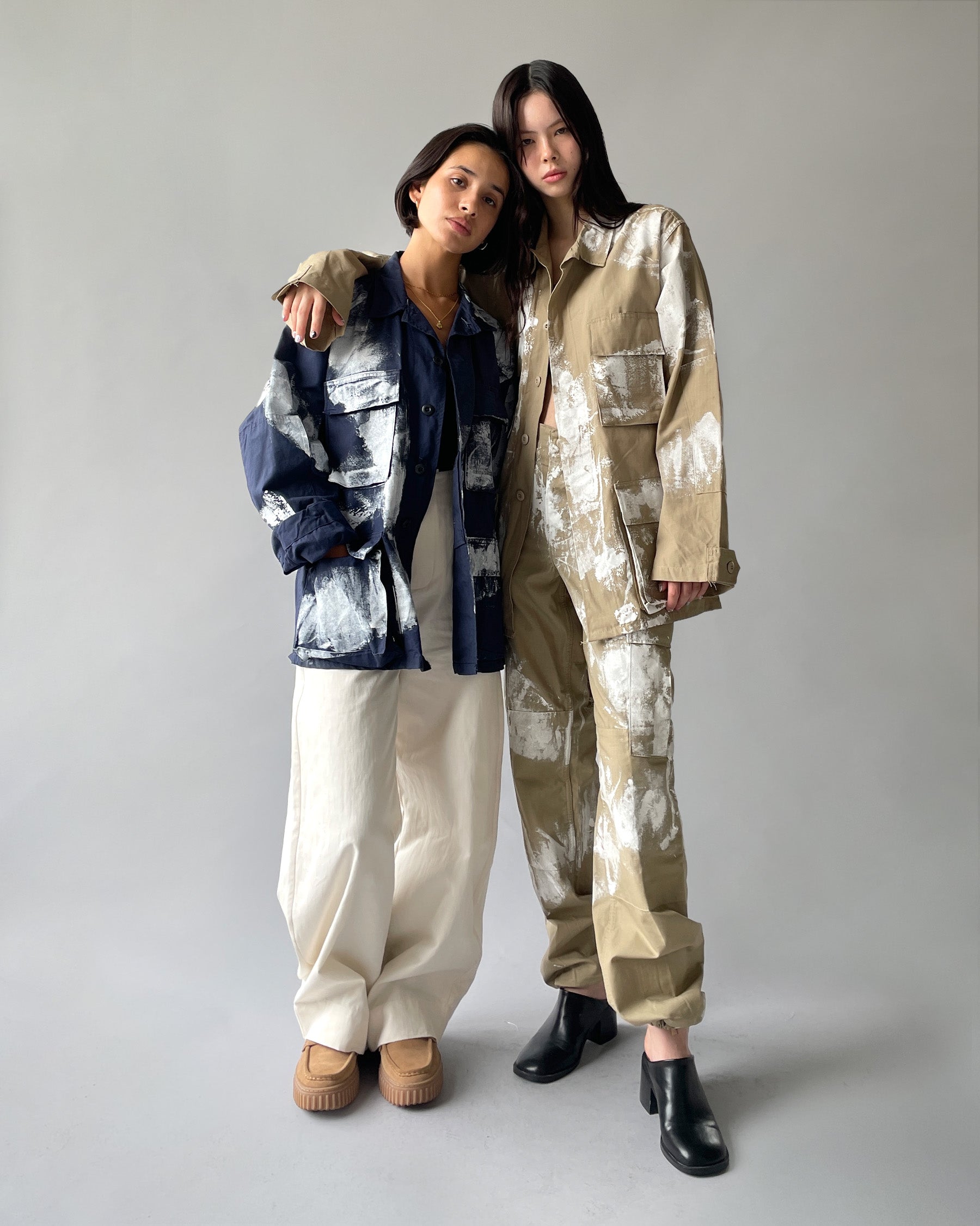 404irregular - Painted BDU Jacket - Beige