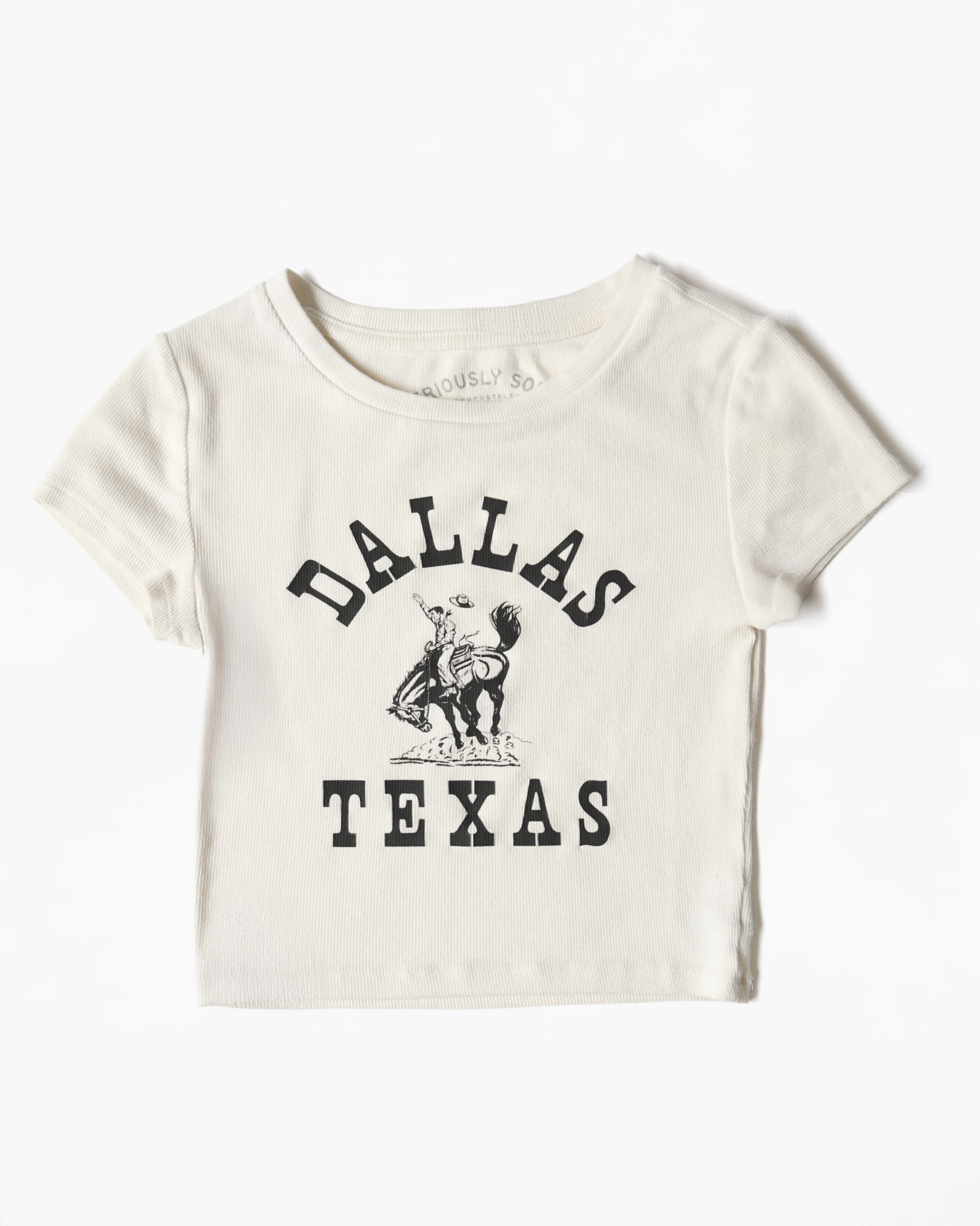 Printed Mini Rib T-Shirt