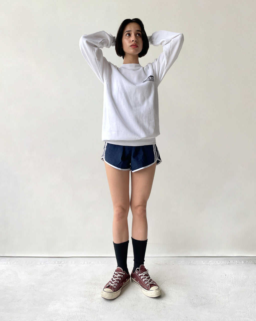 Nylon Gym Shorts Made in France