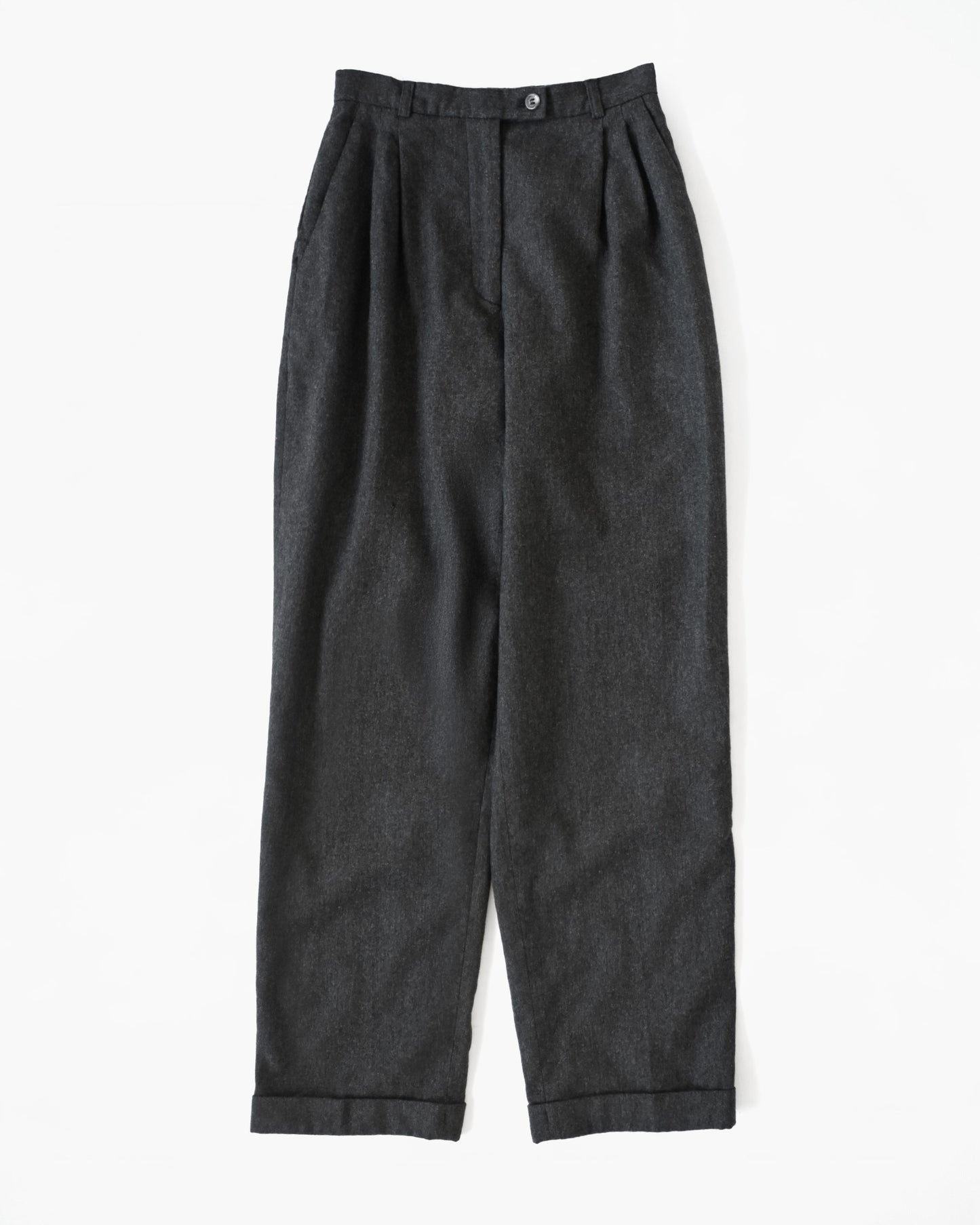 Wool x Cashmere Grey Trousers