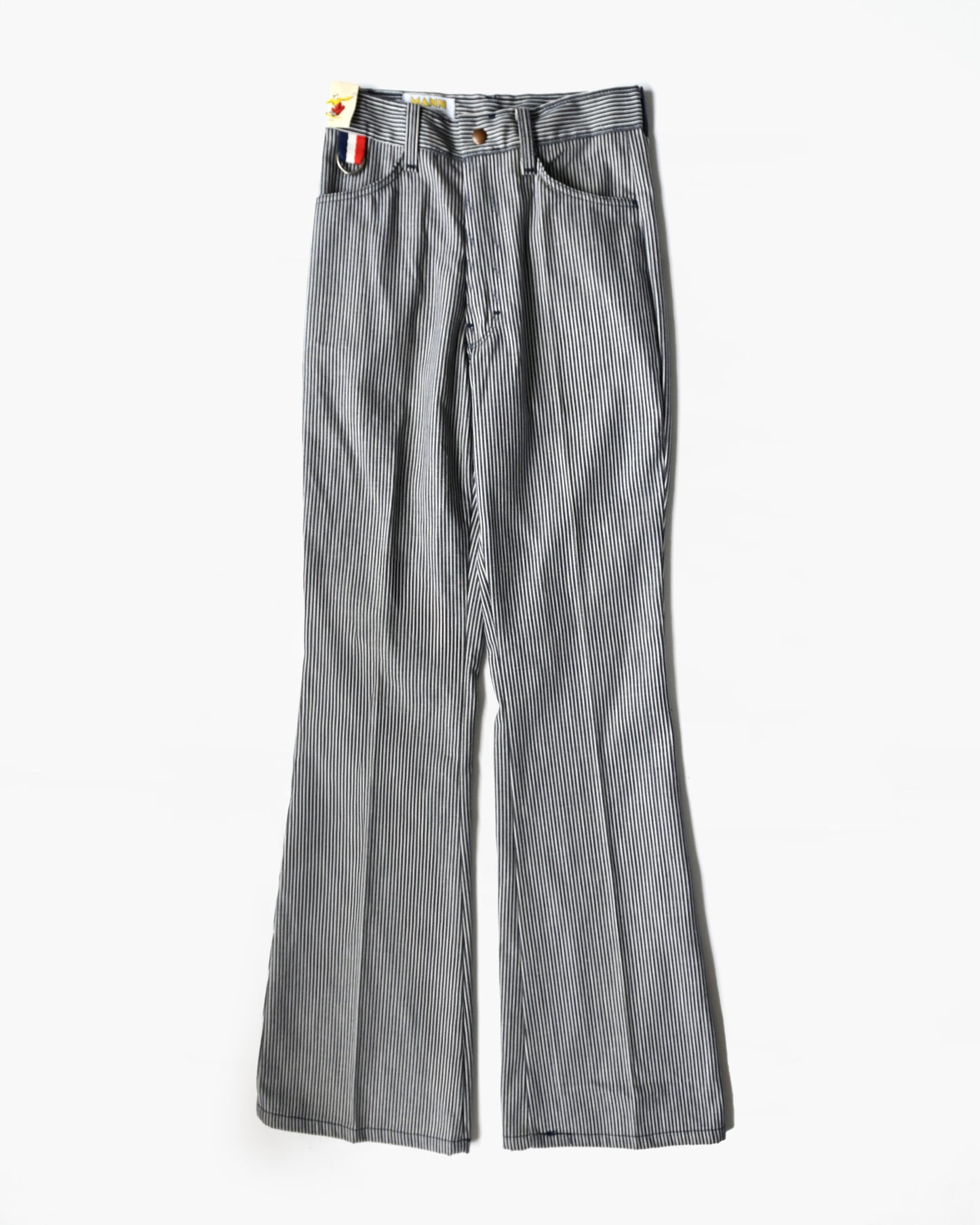 1970's Striped Flare Denim w/ Patch