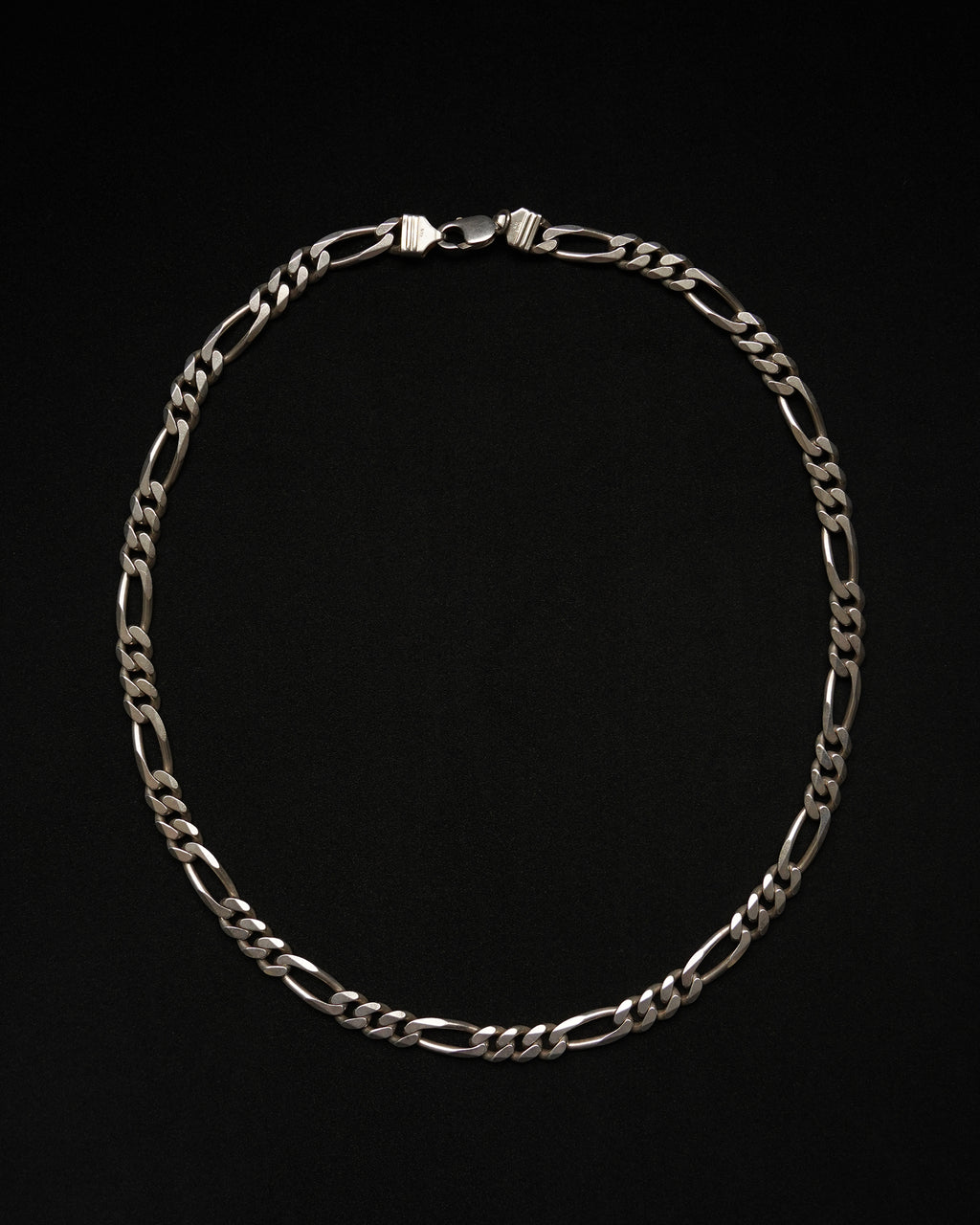 Silver 925 Figaro Chain Necklace (SVNL-26048)