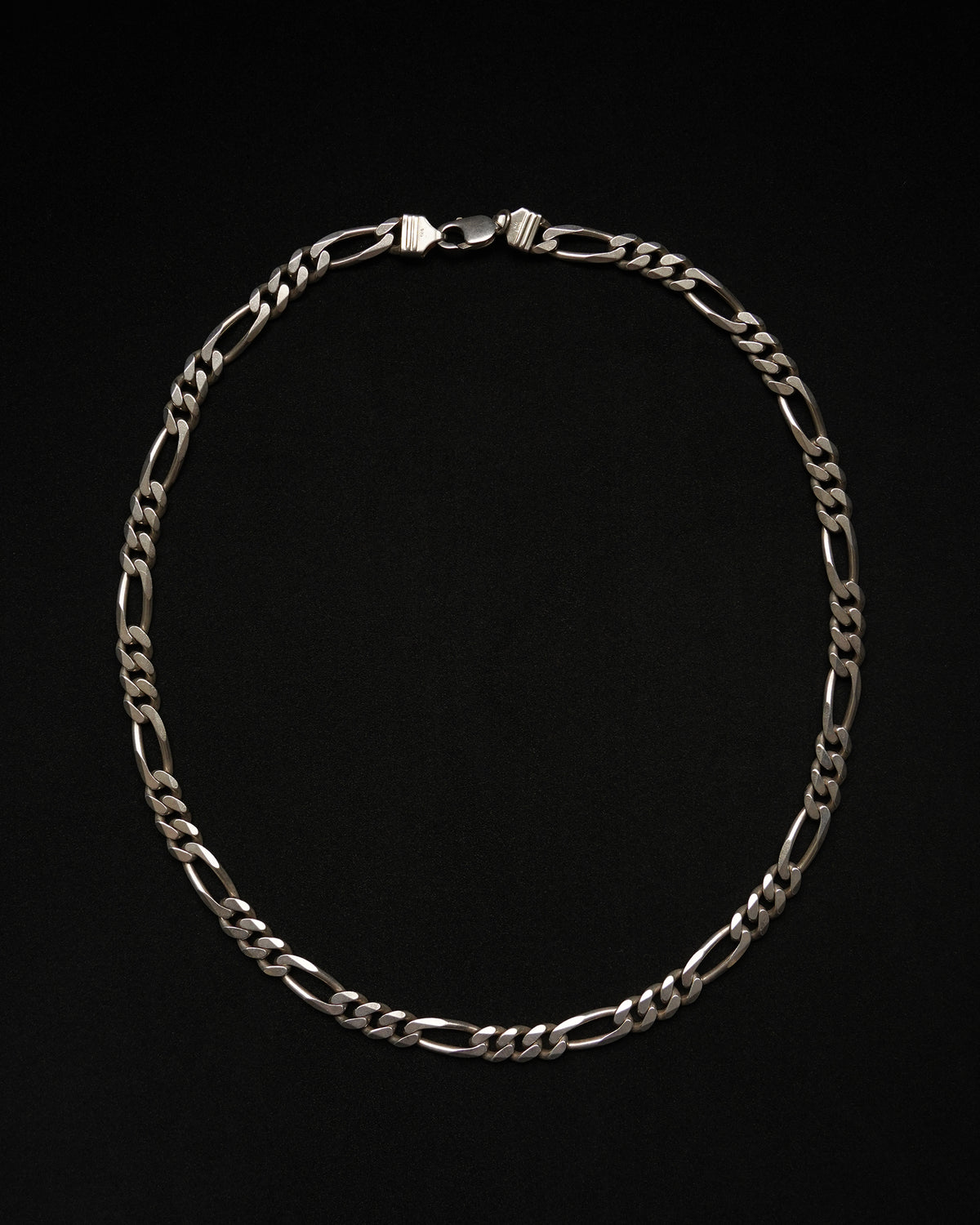Silver 925 Figaro Chain Necklace (SVNL-26048)