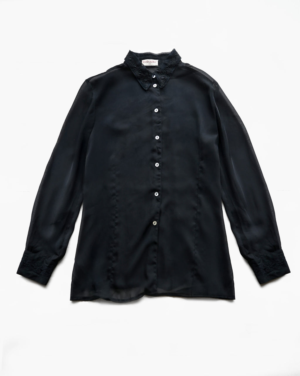 Embroidered Sheer Shirt