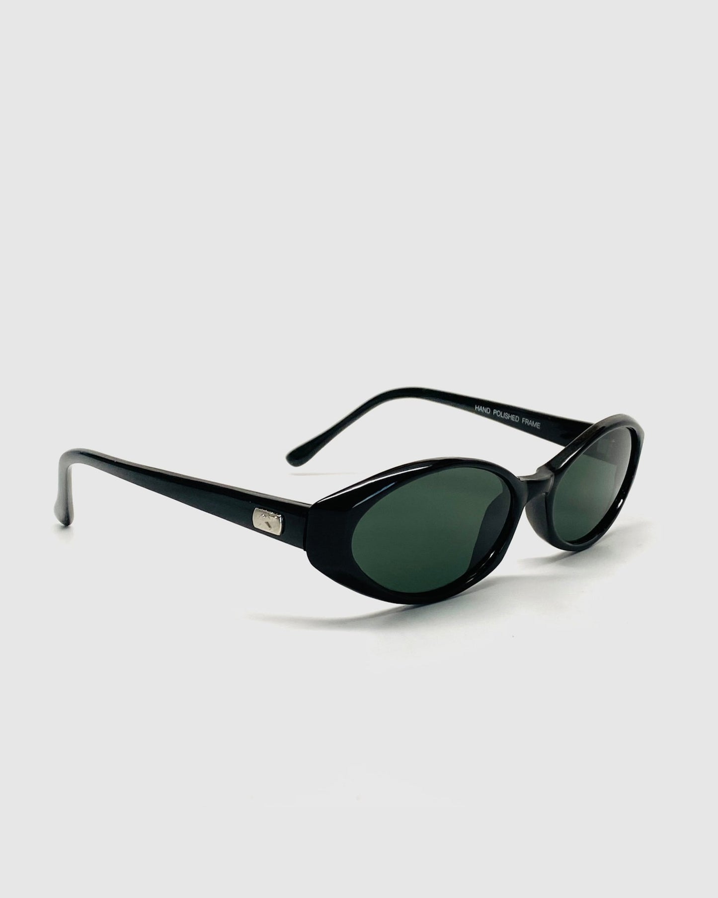 NOS Oval Black Frame Sunglasses