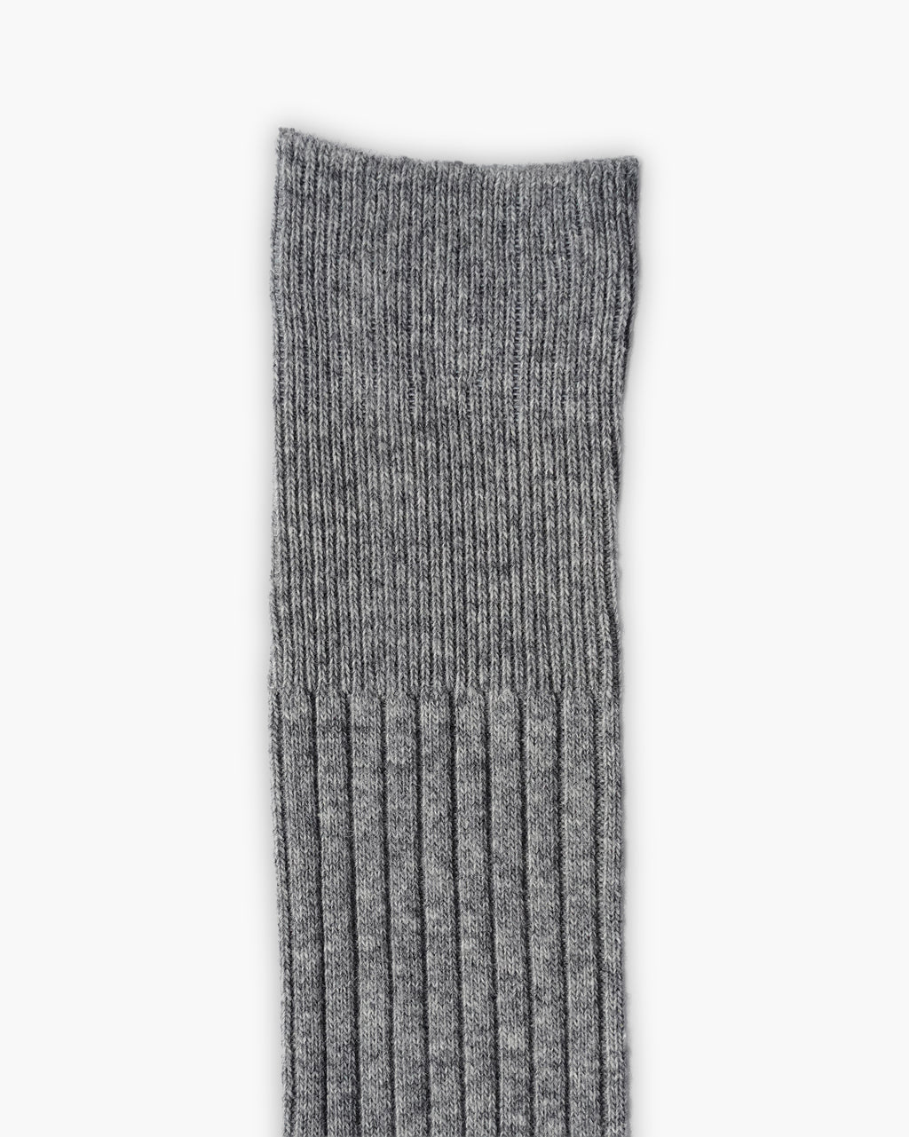 404 Rib Cashmere Wool Hi Socks - Gray