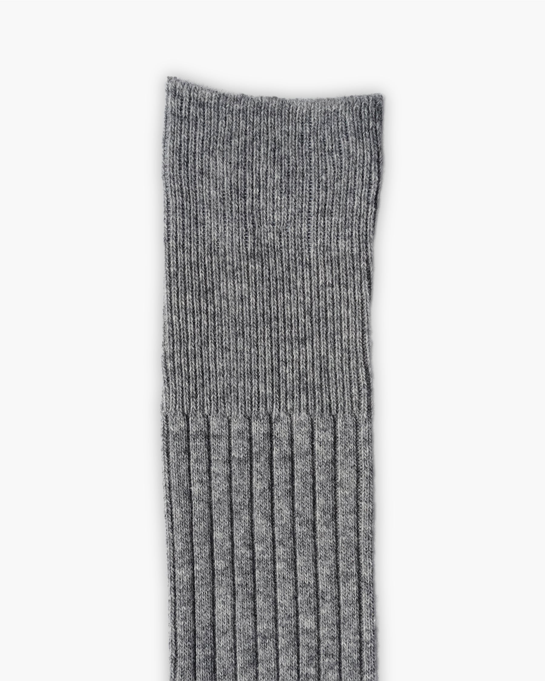 404 Rib Cashmere Wool Hi Socks - Gray