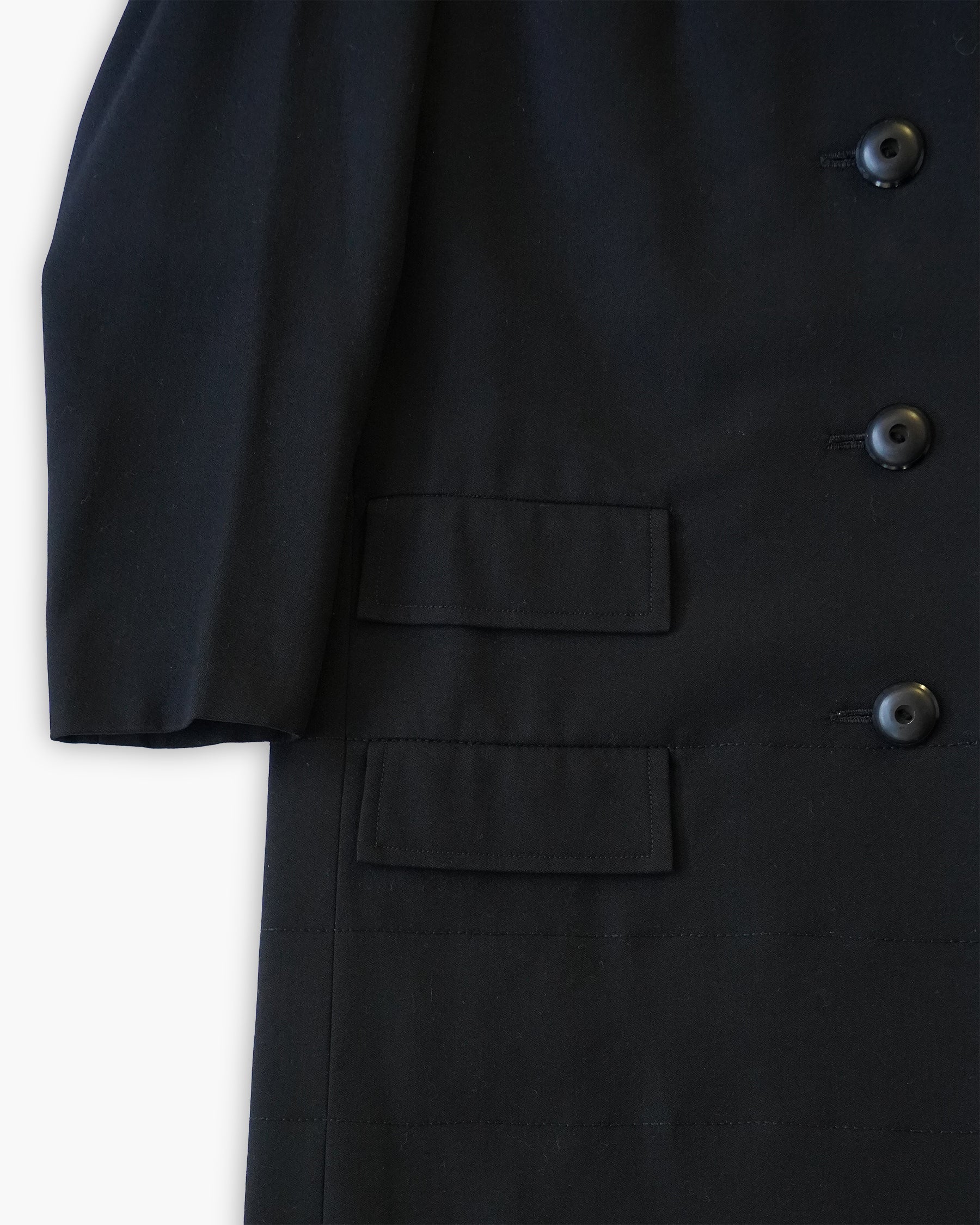 Single Half Coat - Black