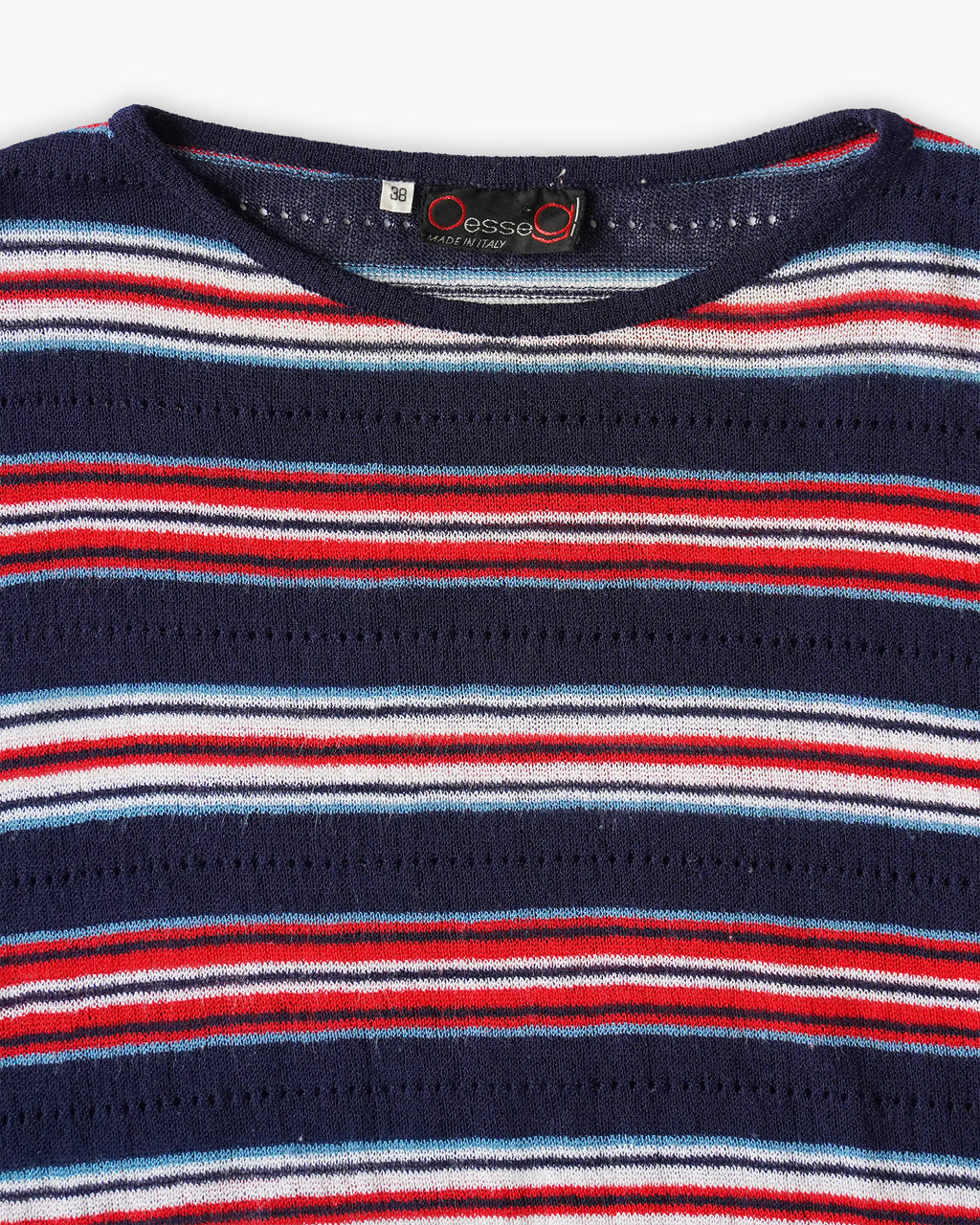 Striped Sleeveless Summer Knit Top