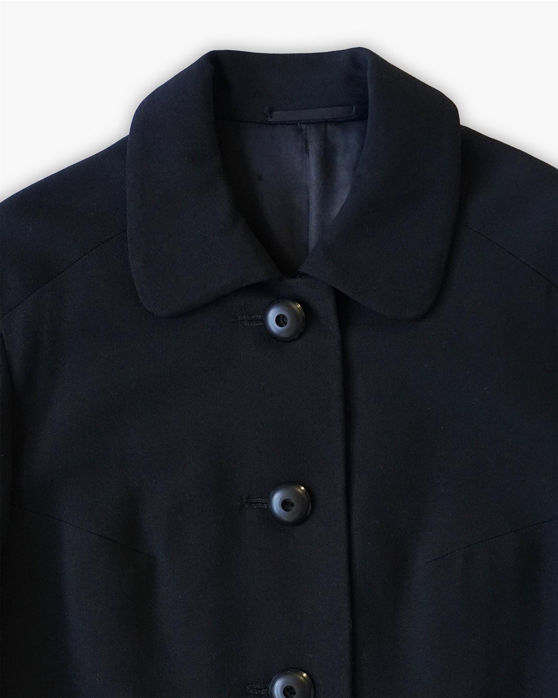 Single Half Coat - Black