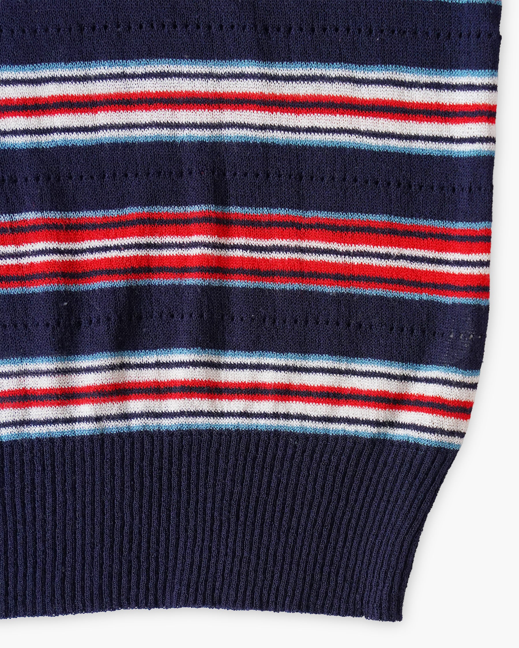 Striped Sleeveless Summer Knit Top