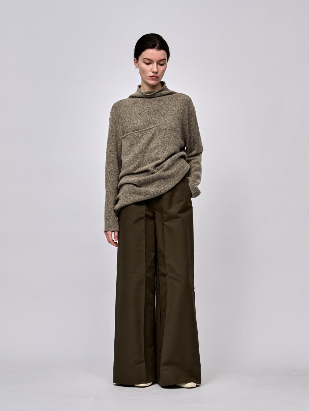 "RUOHAN" KHAKI CULION TROUSERS