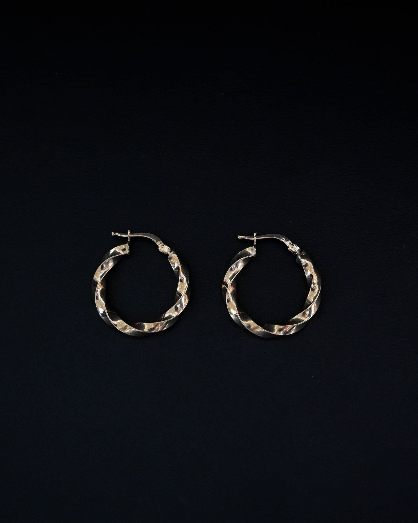 Twisted 14K Hoops