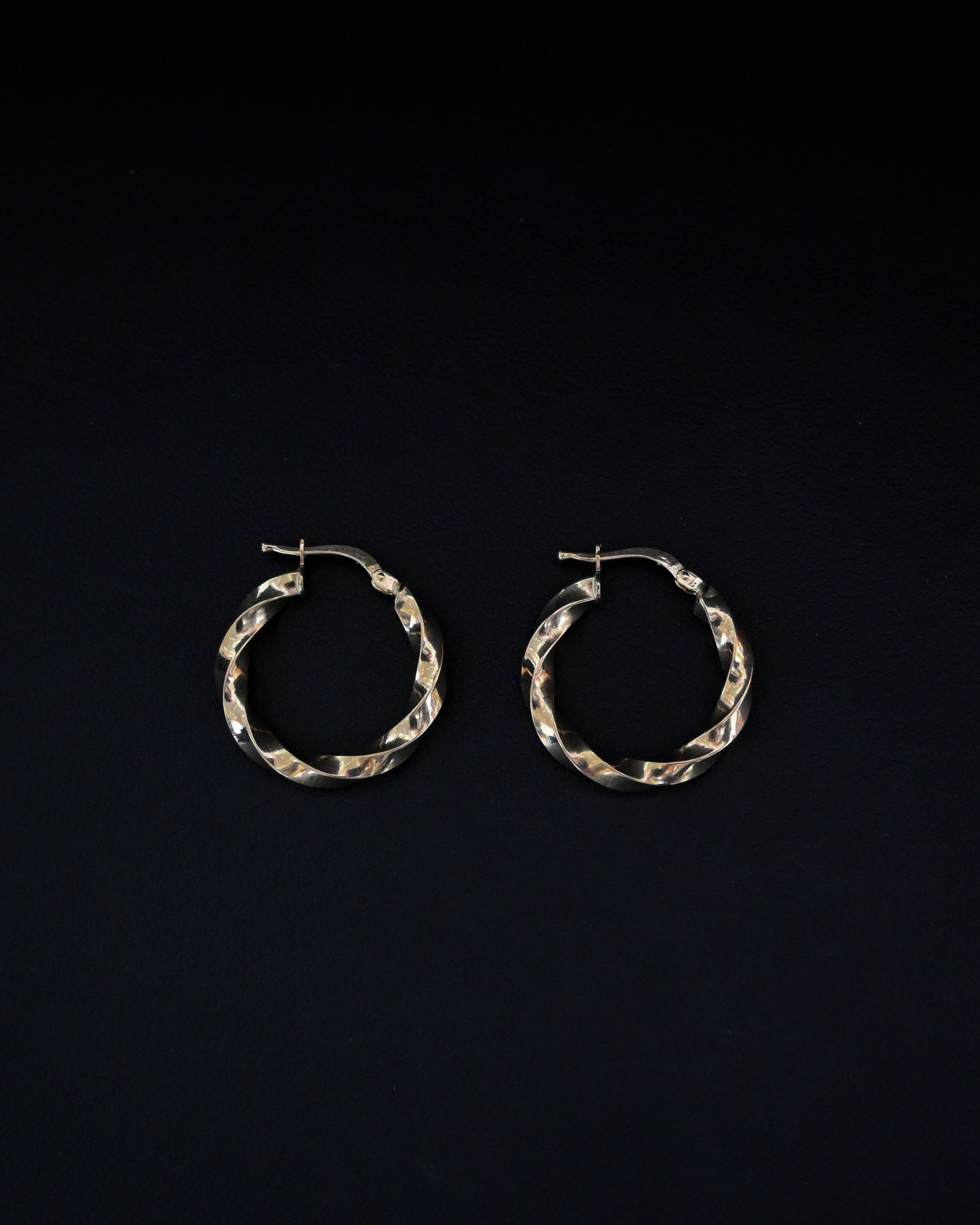 Twisted 14K Hoops