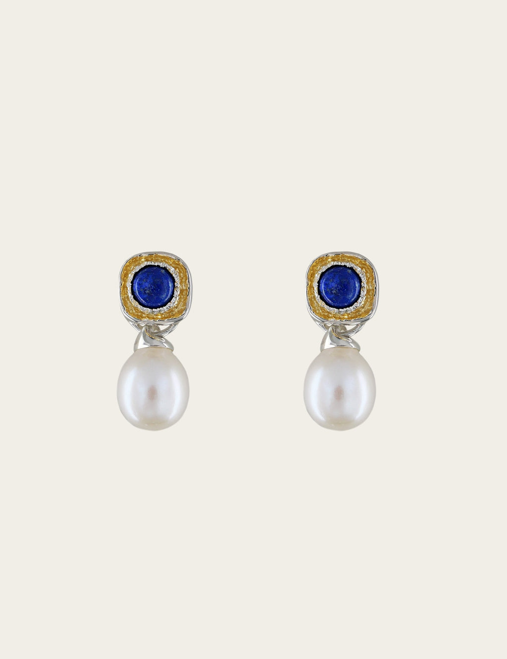 "Isabella Etou" Timeless Egg Pearl Earrings