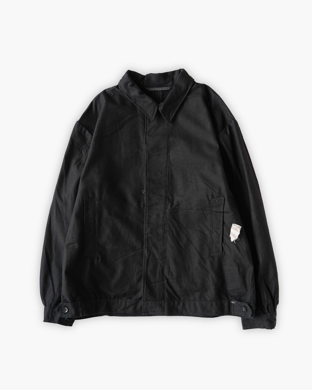 Cotton Work Soft Jacket - Black