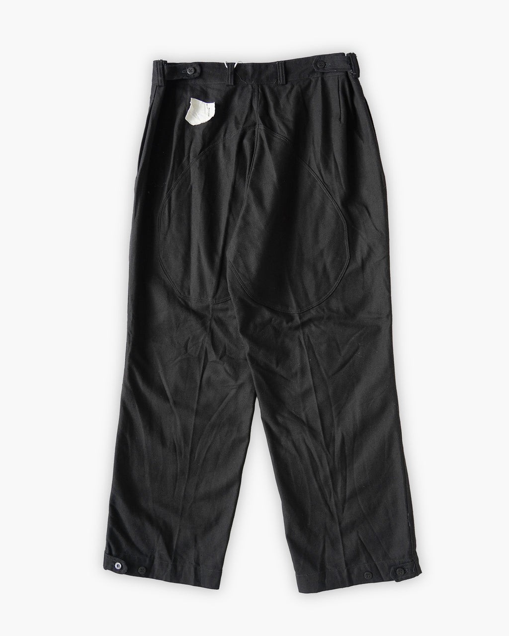 Cotton Work Soft Pants - Black
