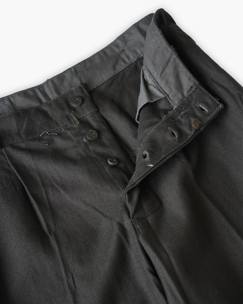 Cotton Work Soft Pants - Black