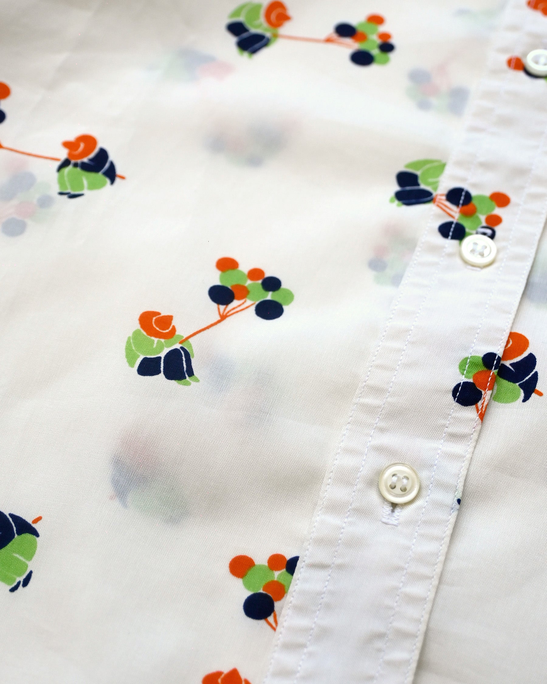 70's Printed Shirt Made in France